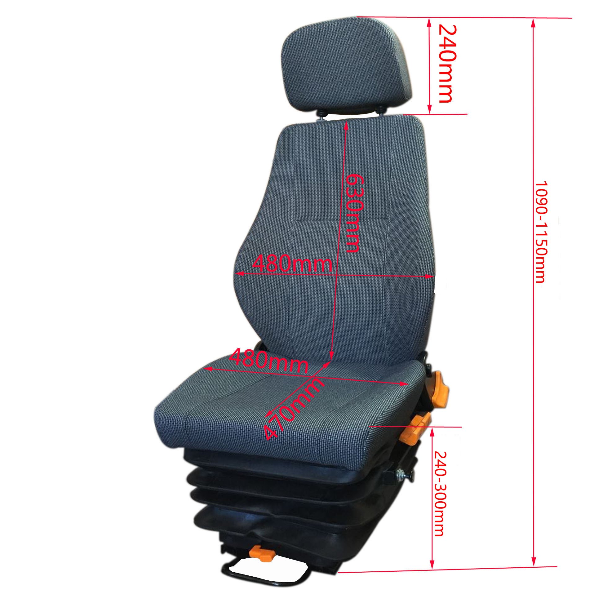 2023 New Design Freightliner Truck Seat for Sale With Mechanical Lumbar Support