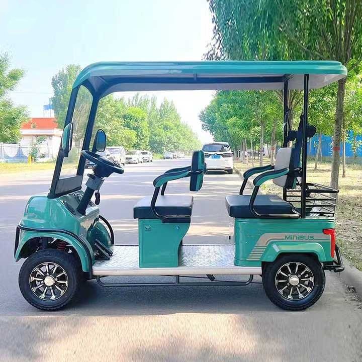 New Adult Electric Golf Cart Electric Sightseeing Bus Four Wheel Scooter