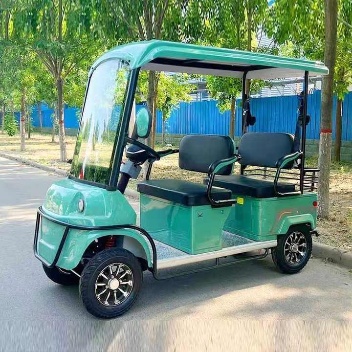 New Adult Electric Golf Cart Electric Sightseeing Bus Four Wheel Scooter