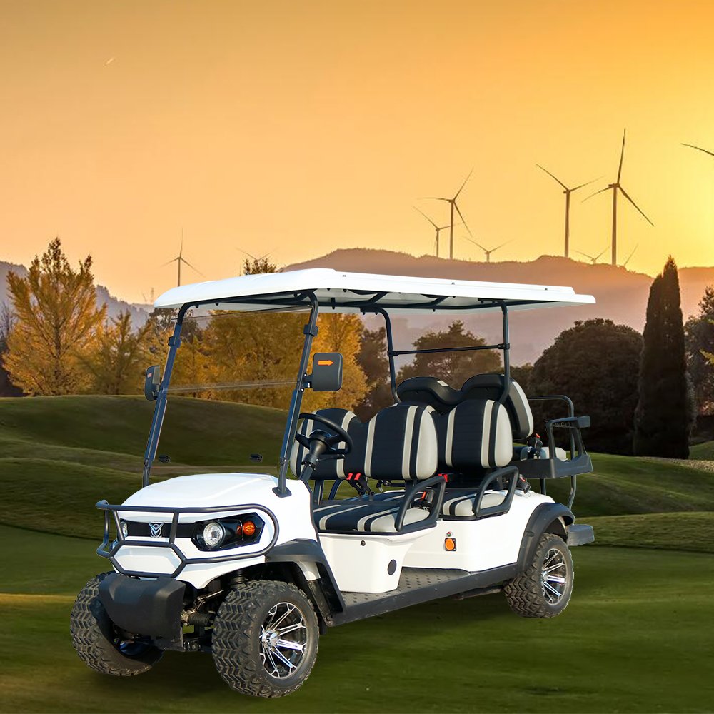 Off Road Street Legal 48V 72V Lithium Battery Karts Car Buggy 4 6 Seater Carrito De Electric Golf Cart