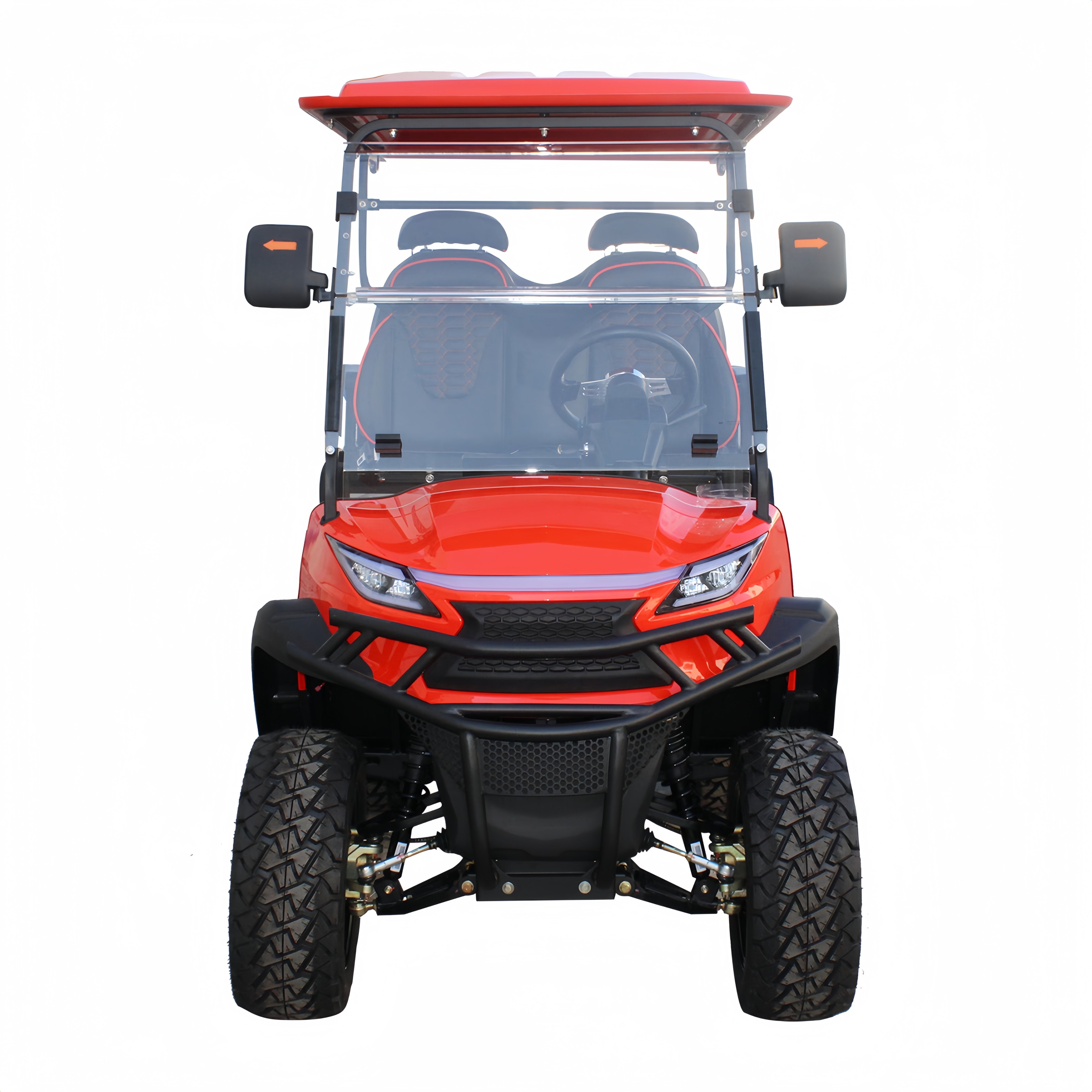 2025 New 4+2 Seater Electric Golf Cart Mini Four-Wheel Car with 48V Battery Directly from China Supplier