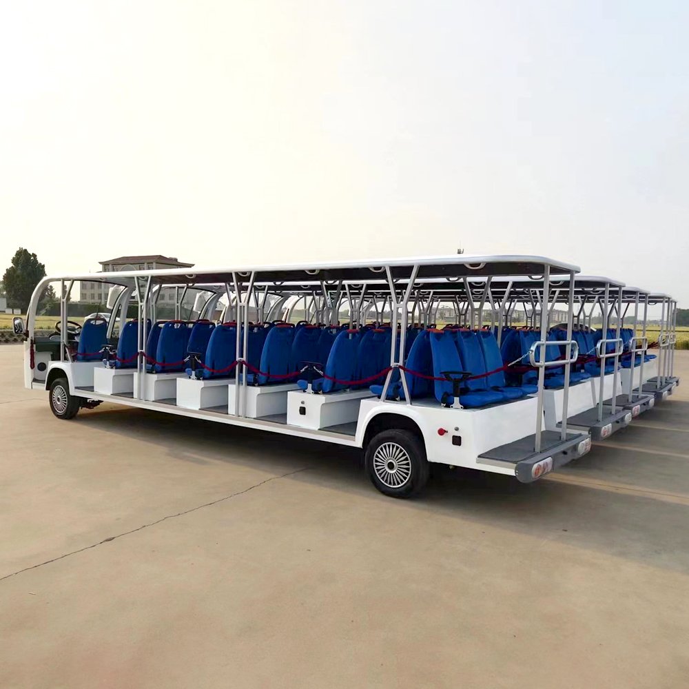 China Good Price 9-14 Seats Electric Sightseeing Bus Vehicle 14 Passenger Tourist Car High Quality Mini Sightseeing Bus & Car