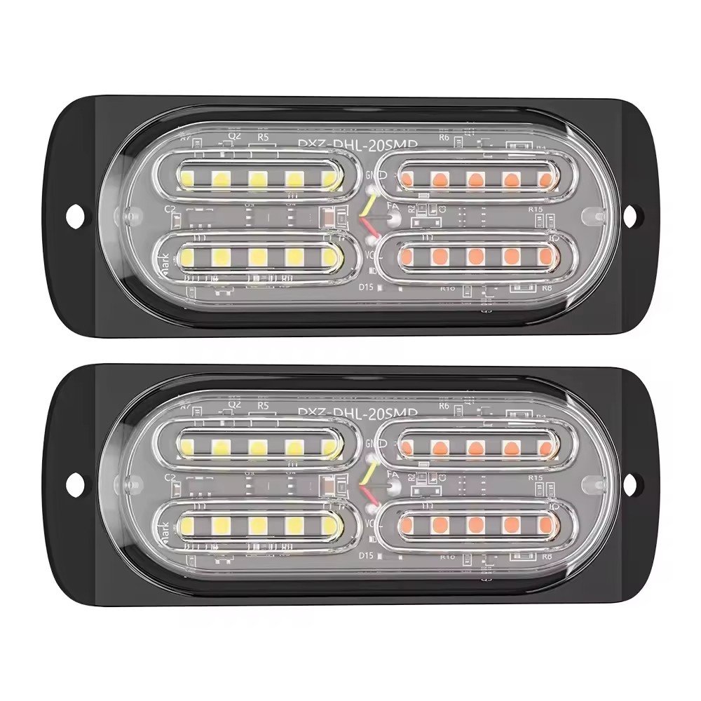 Super Bright 20LED 12V Warning Strobe Lights Car Light Accessories for Truck Vehicle Flash Side Marker LED Lights