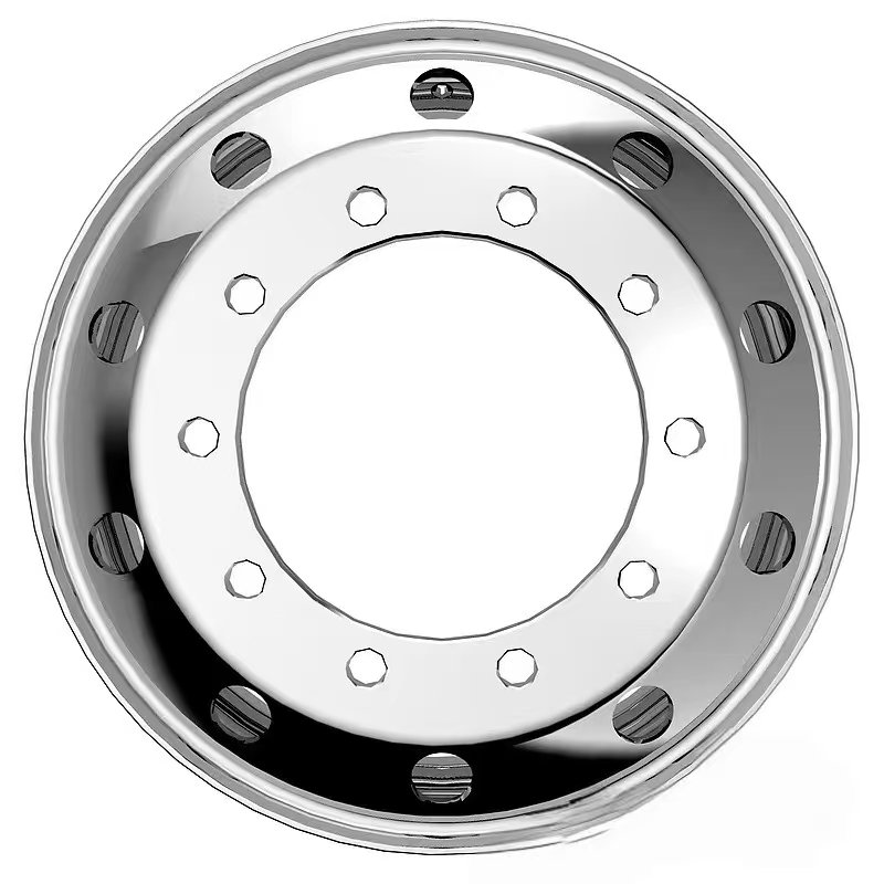 Forged Aluminum Alloy Tubeless Truck and Bus Wheels 22.5X8.25Truck and Bus Wheel Rim for Size 11R22.5