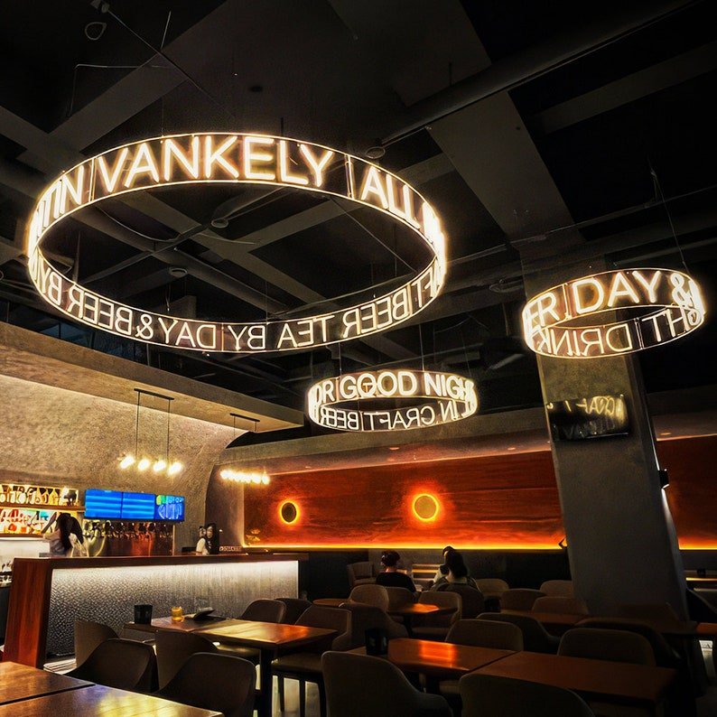 Manufacturer Supply Customized Indoor Outdoor LED 12V Light Coffee Bars Cup Open Flex Acrylic Glass Neon Signs