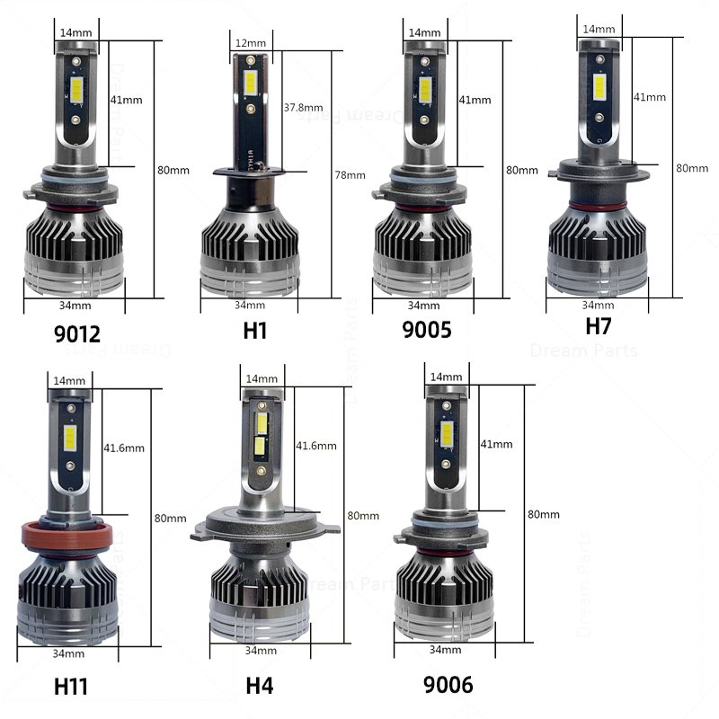 New Auto Lighting System H7 H11 H4 Led Headlights Bulb 9006 Bus Headlamp for Car Led Headlight 12v Universal