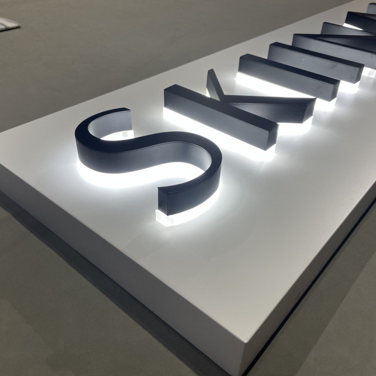 3D Signage China Custom Commercial Interior Office Signs 3D Illuminated Letters Backlit Led Logo Business Signboard