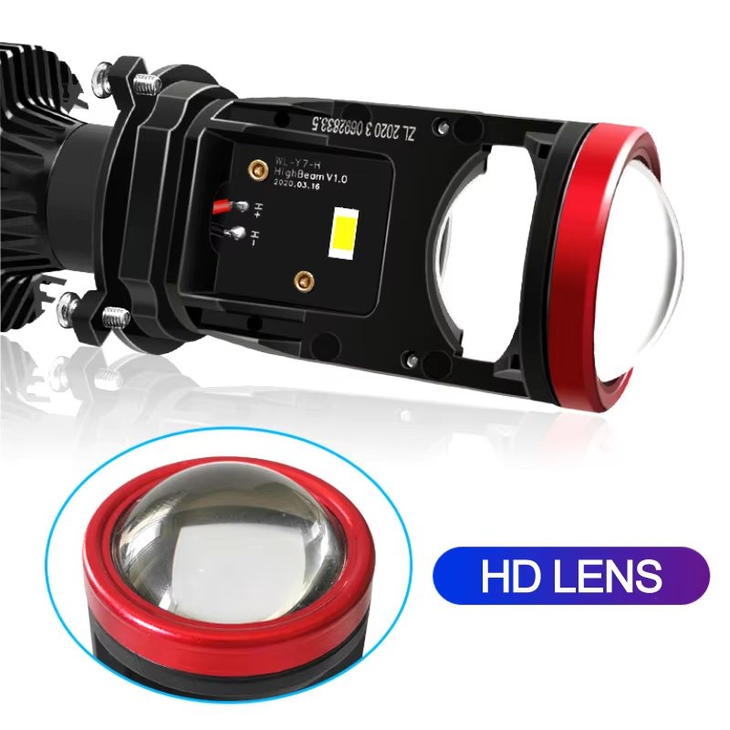 Y6 H4 Mini LED Projector Headlight for Car Light Lamp Led Bulb Lens Universal Canbus Waterproof 12V Auto Lighting System
