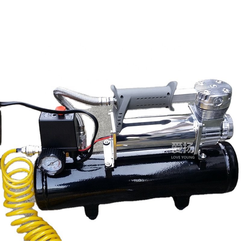 Heavy-duty High-flow Tire air Pump Compressor with air tank for Dust Blowing Tyre Inflator