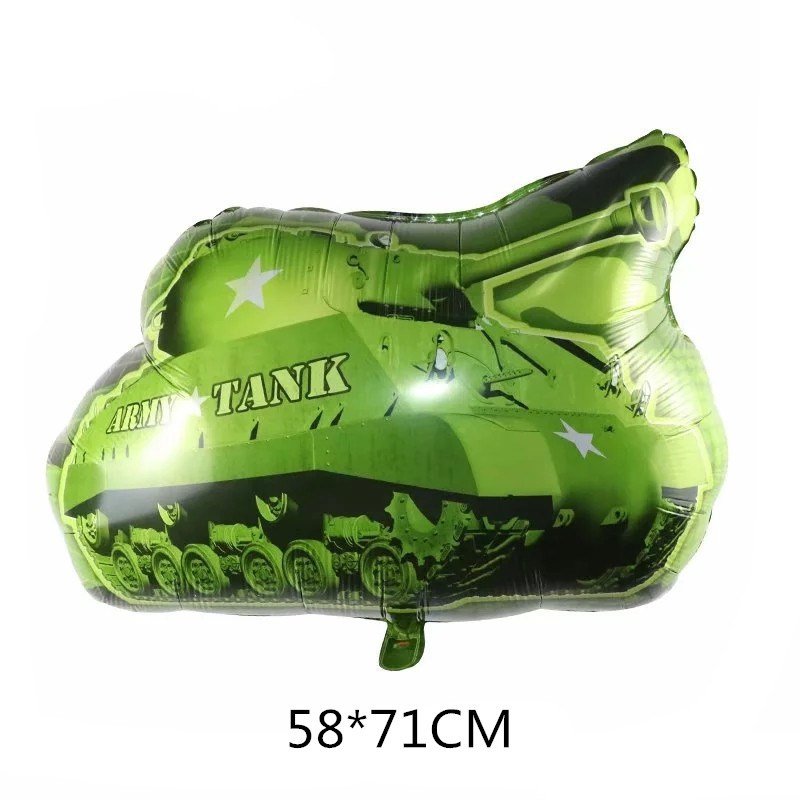 New Train Aluminum Film Balloon Tank Police Car Fire Engine Ambulance School Bus Vehicle Aluminum Foil Balloon