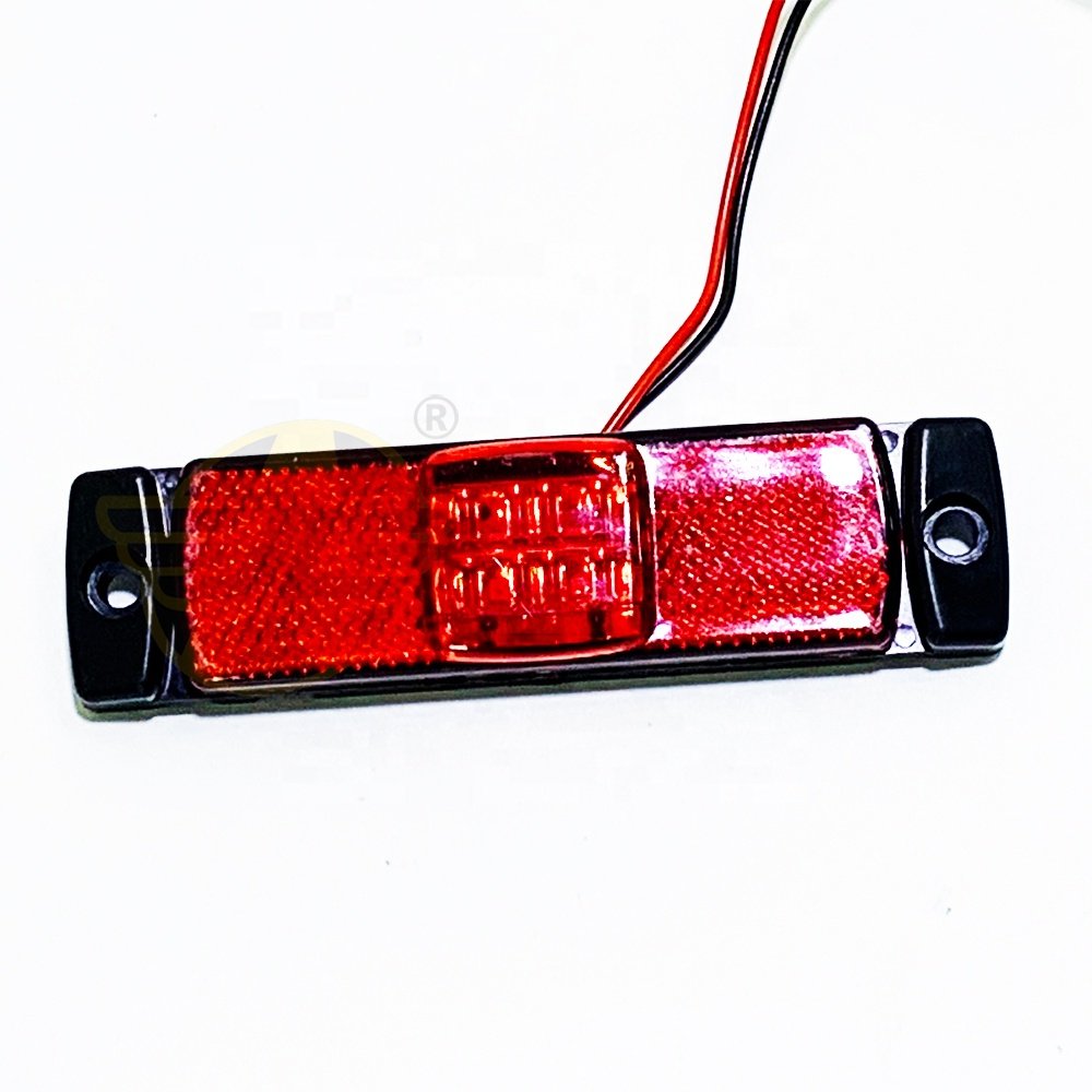 Factory High Quality 12V 24V LED Safety Red Warning Work Light Car Side Clearance Marker Light Signal Lamps for Truck Bus