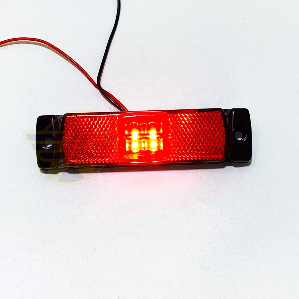 Factory High Quality 12V 24V LED Safety Red Warning Work Light Car Side Clearance Marker Light Signal Lamps for Truck Bus