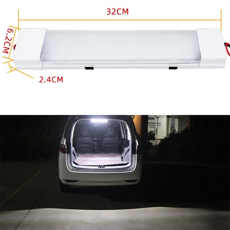 Highlight truck compartment indoor car lighting cab reading lamp Switch For Car Vehicle Vans Bus Caravan