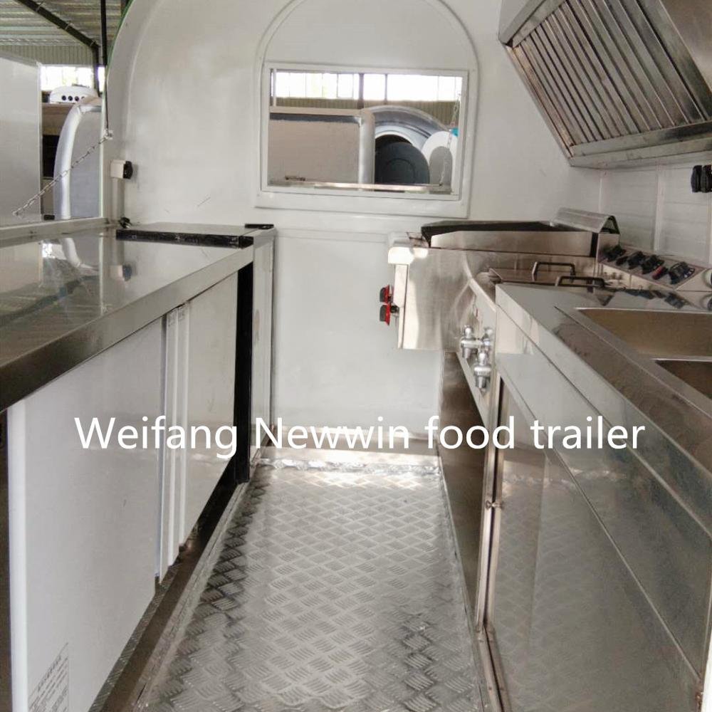 New Design Weifang Newwin Mobile Kiosk on Wheels Street Food Trailer Mobile Food Cart Donut Food Truck for Sale