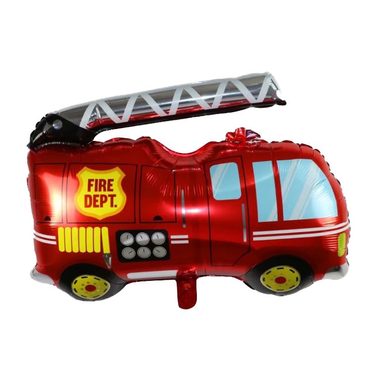Vehicle School Bus Police Car Fire Engine Engineering Truck Modeling Aluminum Foil Balloon Children's Toy Balloon Wholesale