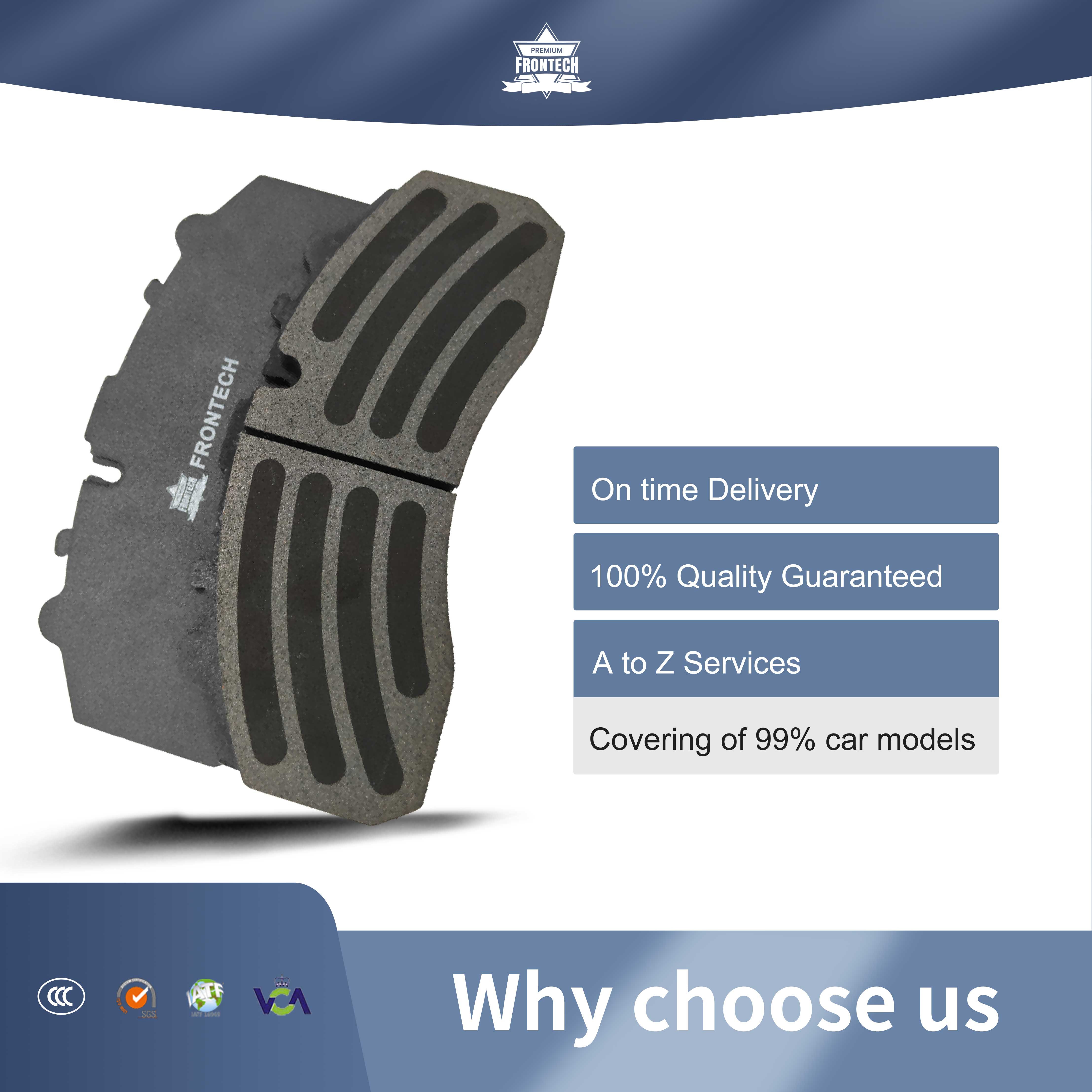 Hot Sale Brake Pad for Heavy Truck for Daf Cf85 Truck Brake Pad