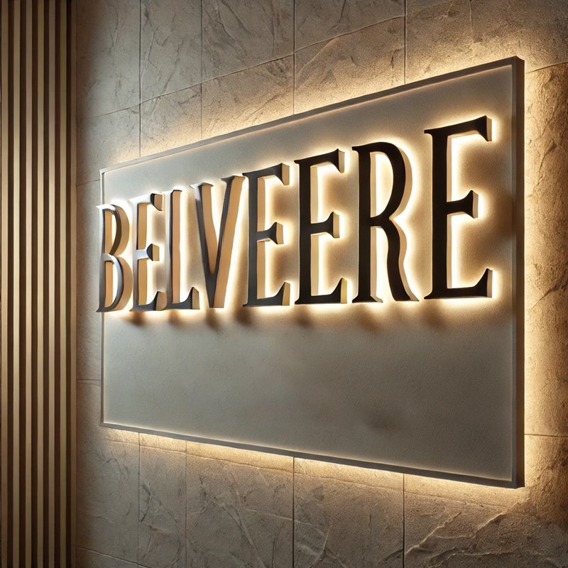 Lighted Luminous Business Sign and logo Outdoor Storefront Custom Channel Signs for Business 3d Led Sign Board Outdoor