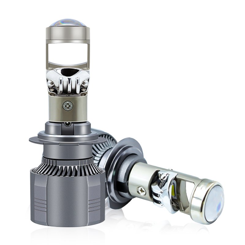 A80 Y6 Y9 Led Headlight Mini Lens Projector H4 9005 9006 H11 H7 Led Projector Bi Headlight 120w 6000k Led Lights for Vehicle