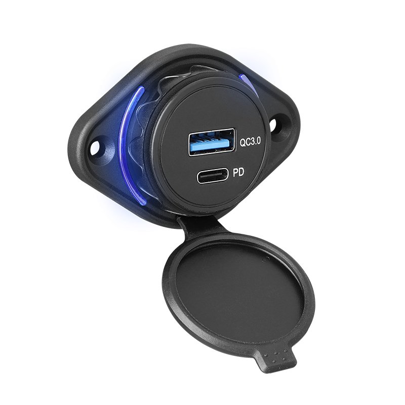 OEM ODM USB Bus Charger 12 24V Dual Usb Port Bus Charger Bus USB Charger Ports Pd Type C