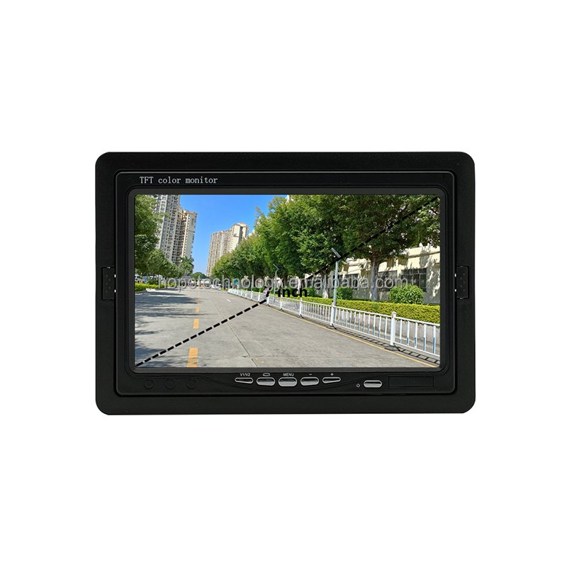 Hot Selling 800x480 Quad Display 7 Inch Monitor TFT LCD 360 Rear View Truck Bus Car Monitor