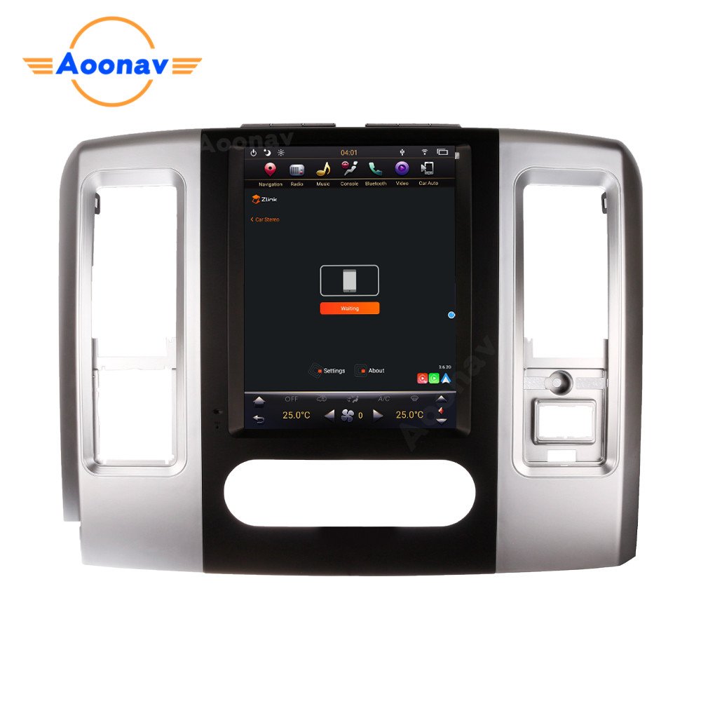 12.1 Inch PX6 Tesla Style Vertical Screen Car Radio for Dodge RAM 2013 2014 2015 2016 -2018 Multimedia Stereo Autoradio Player