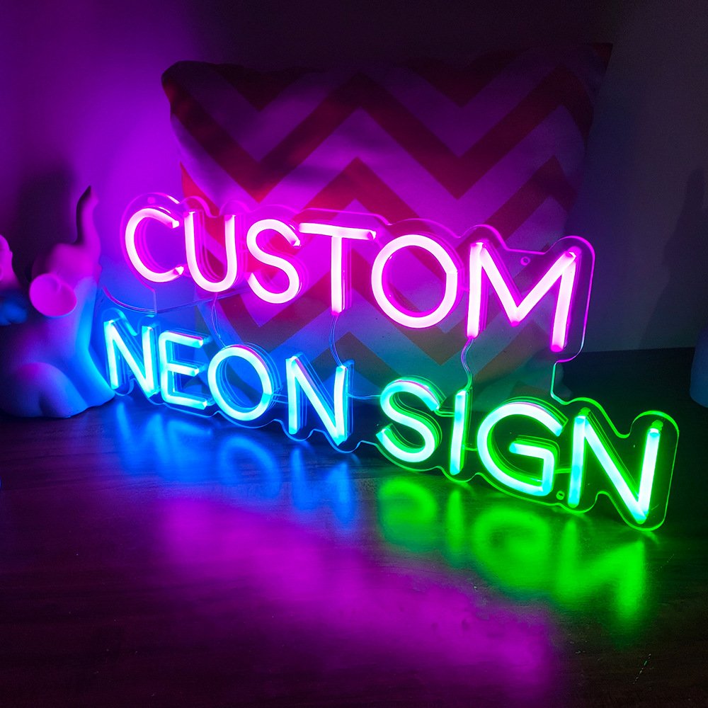 Custom LED Neon Light Sign Acrylic Indoor Advertising Sign for Wedding Party Decoration and Company Use Custom Neon Lighting