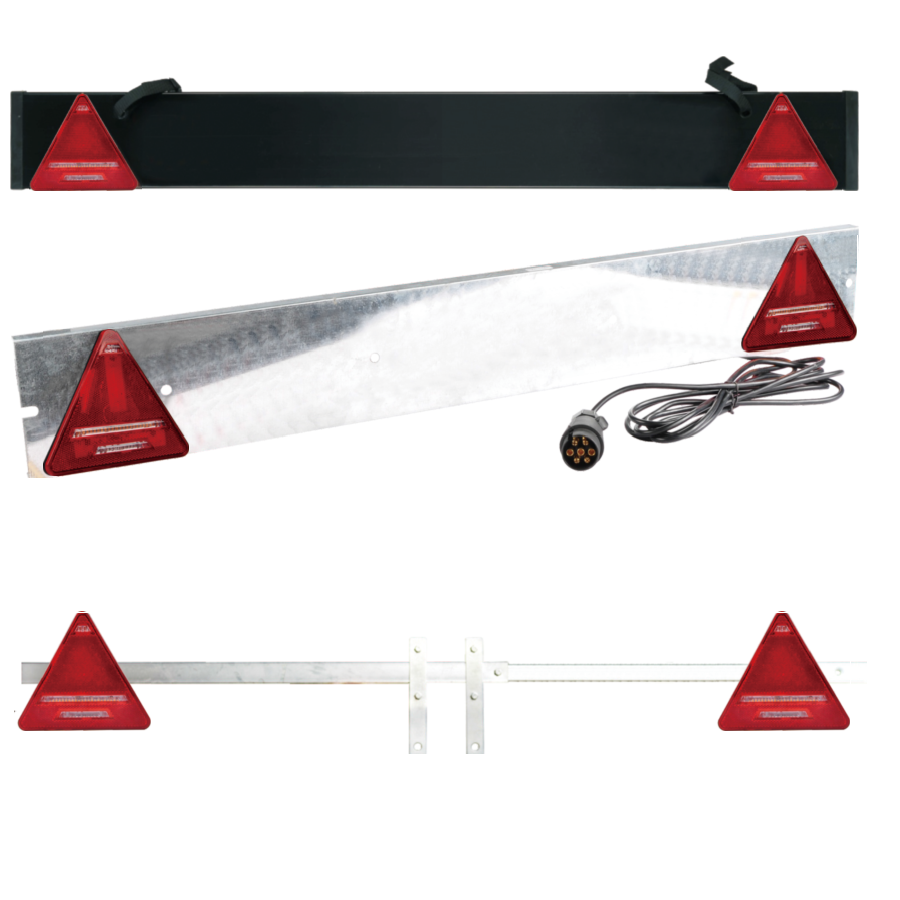 12-24 V Magnetic Truck Heavy Car LED Triangle Compact Taillight Tail Lamp Rear Lights License Plate Light Brake Light