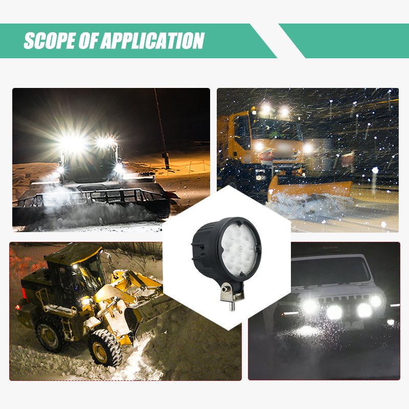 New Rgb Work Light Led Work 24v Truck Trailers Atv Driving Lights off Road Led Working Light 27w