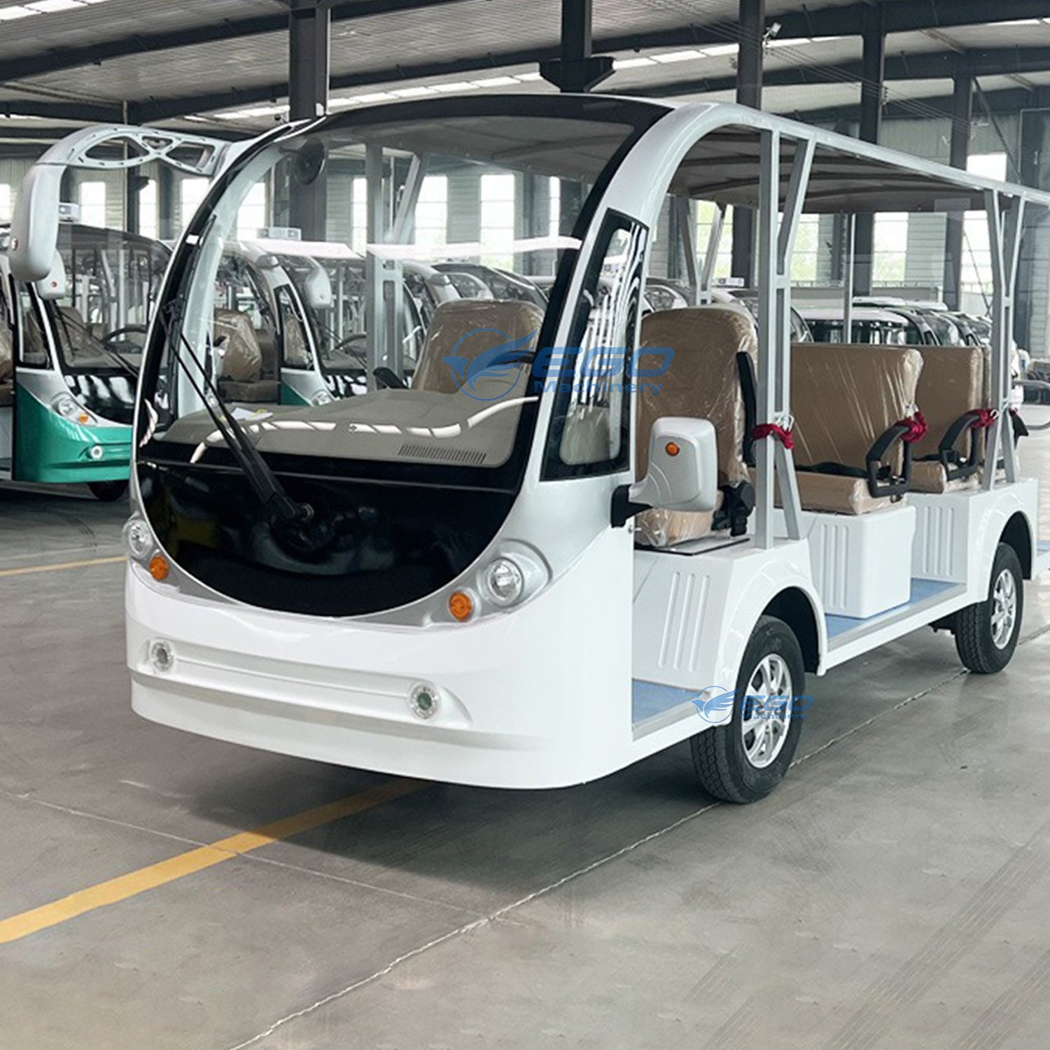 Petrol/Gasoline/Battery Powered 11/14/17 Seater Passenger City Vehicle Tourist Shuttle Electric Mini Sightseeing Bus Car