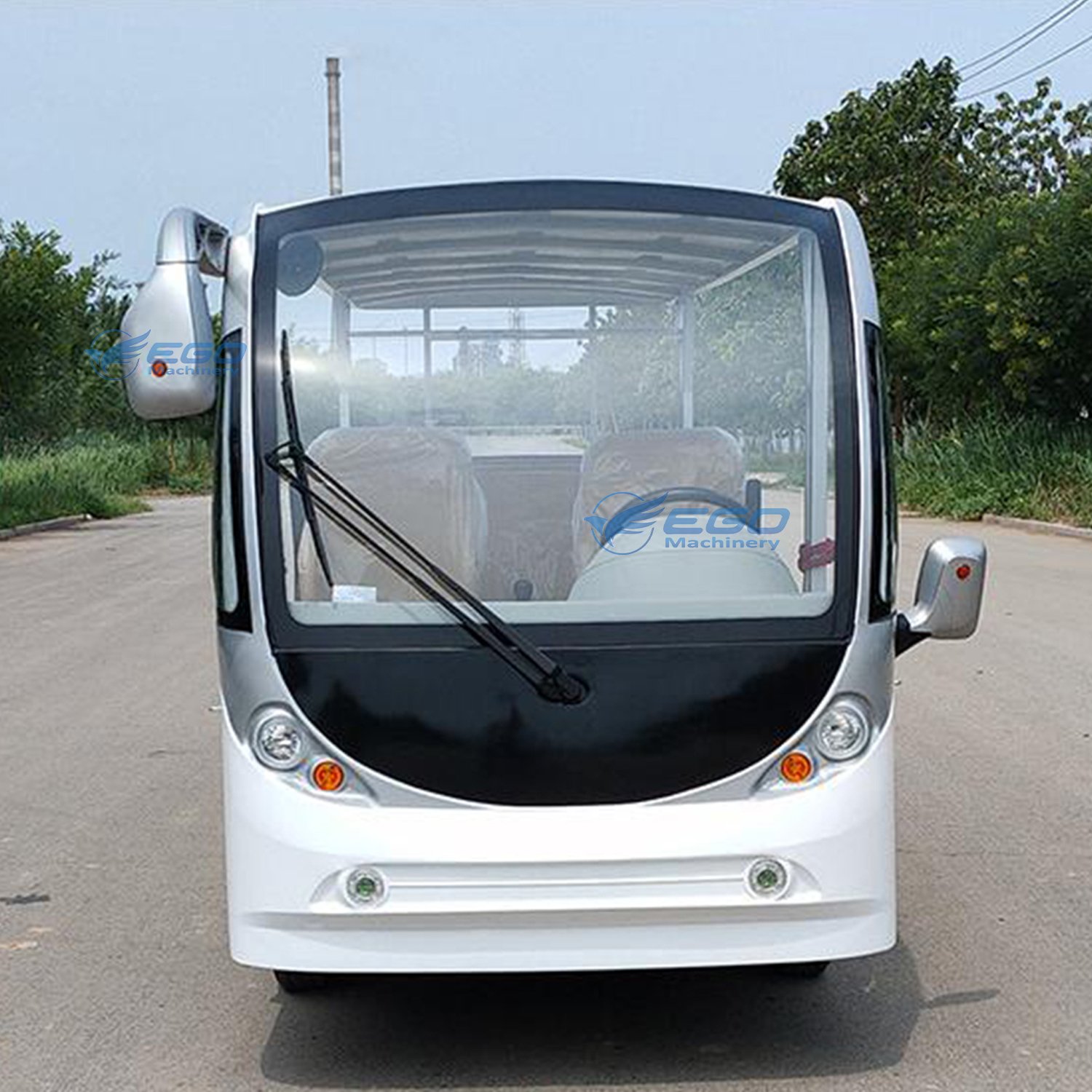 Petrol/Gasoline/Battery Powered 11/14/17 Seater Passenger City Vehicle Tourist Shuttle Electric Mini Sightseeing Bus Car