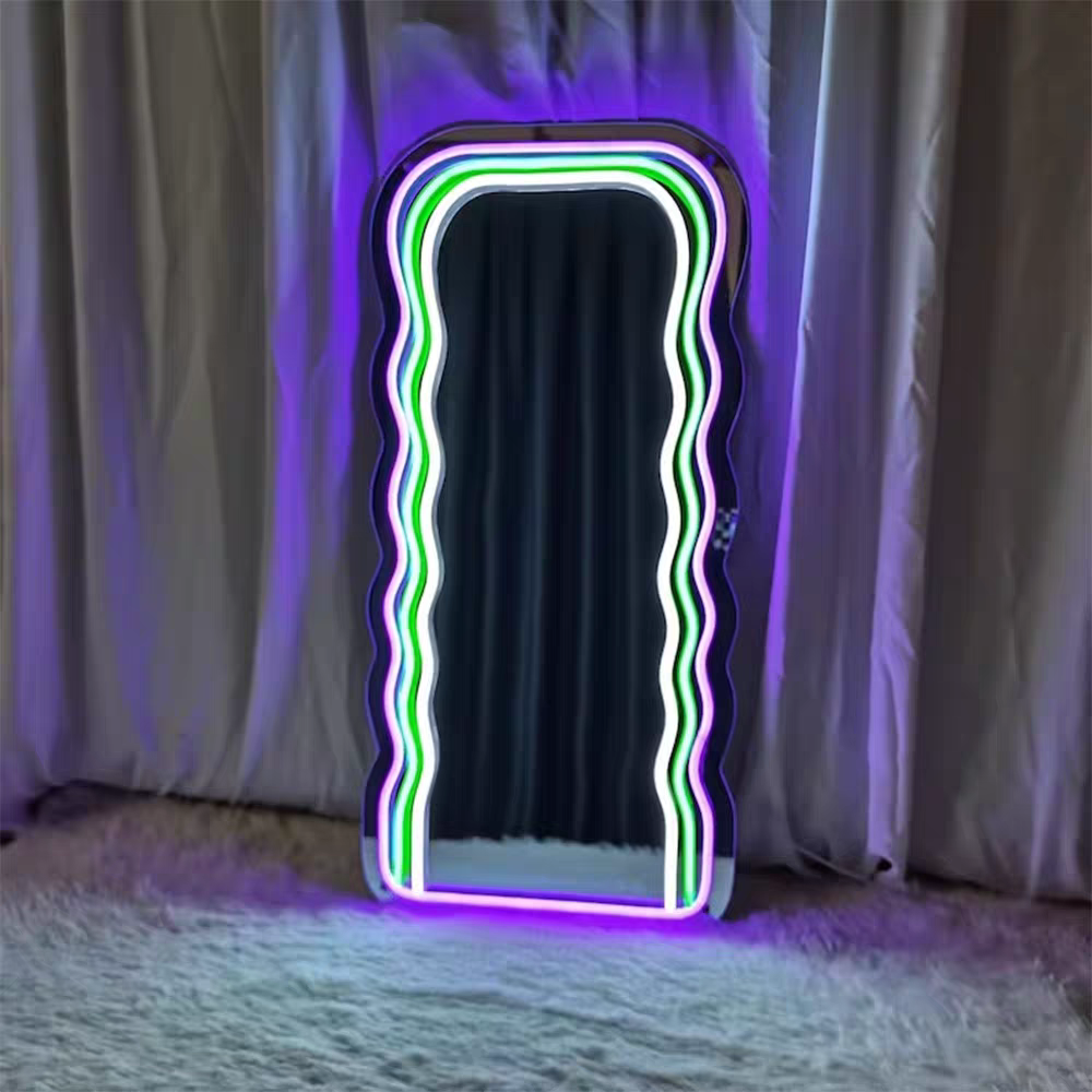 Custom LED Neon Sign Logo Infinity Mirror Sign for Decorative for Companies and Office Use
