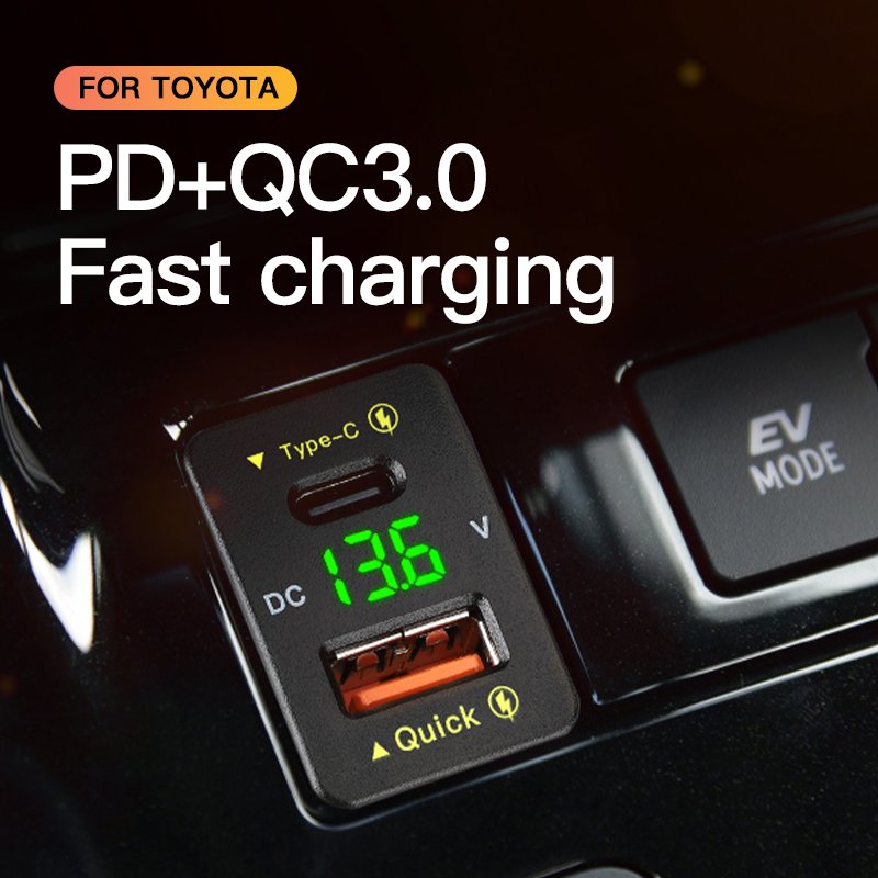 Youliang Wholesale 12V Toyota USB Pd Charger USB for Car Bus Fast Charger for Mobile Phone