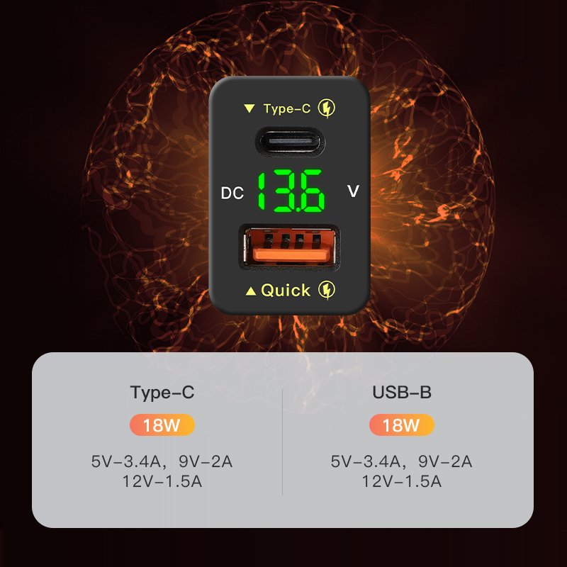 Youliang Wholesale 12V Toyota USB Pd Charger USB for Car Bus Fast Charger for Mobile Phone