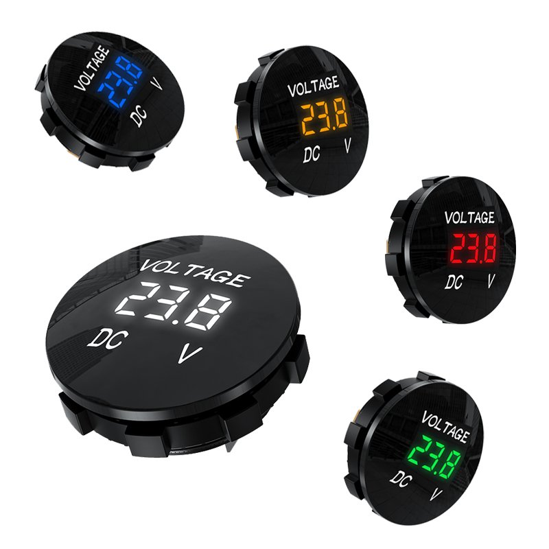 Car Accessories Smart Digital Display Motorcycle 5-48V Input Voltmeter Meter Led Display 12v Voltmeter