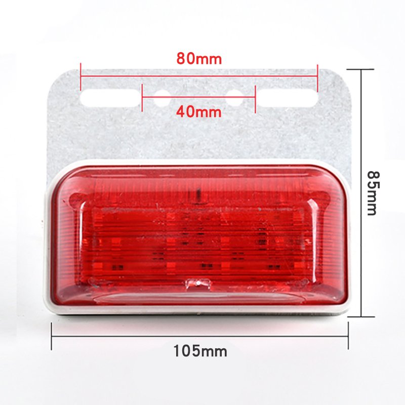 Light, Red Light, Truck Warning Light White Blue Green 24V Truck Width Indicator Light, Rear Decoration, Universal 1 Month