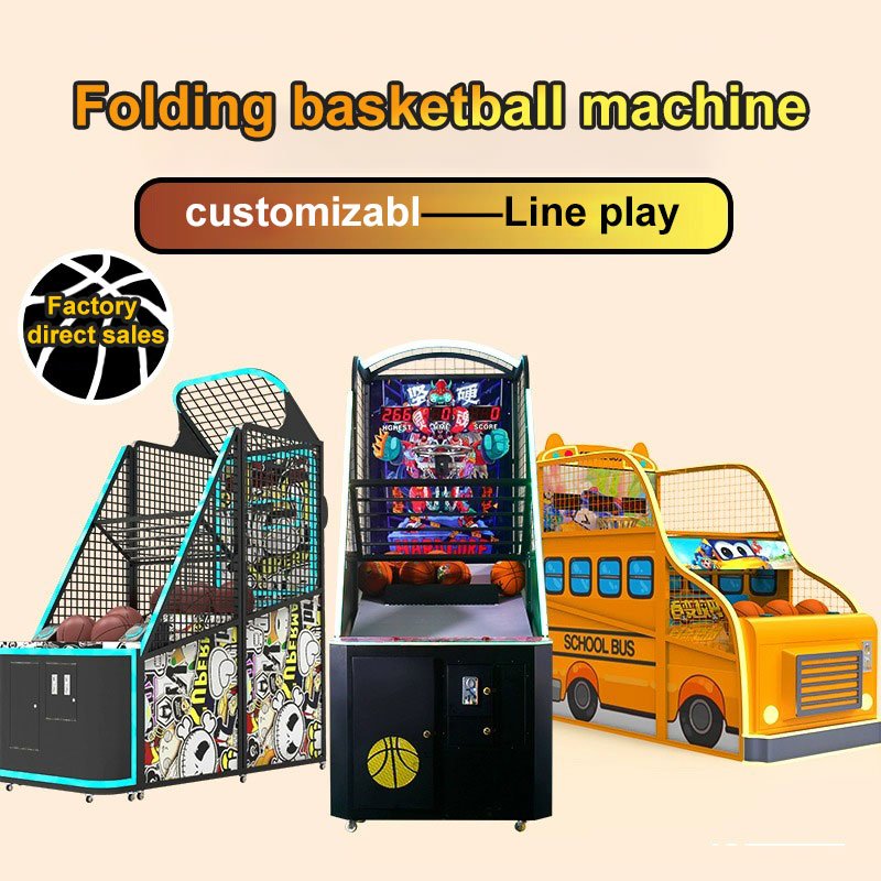 Shooting Machine Adult and Children's Basketball Machine Large Indoor Folding Basketball Machine Electronic Coin-operated Arcade