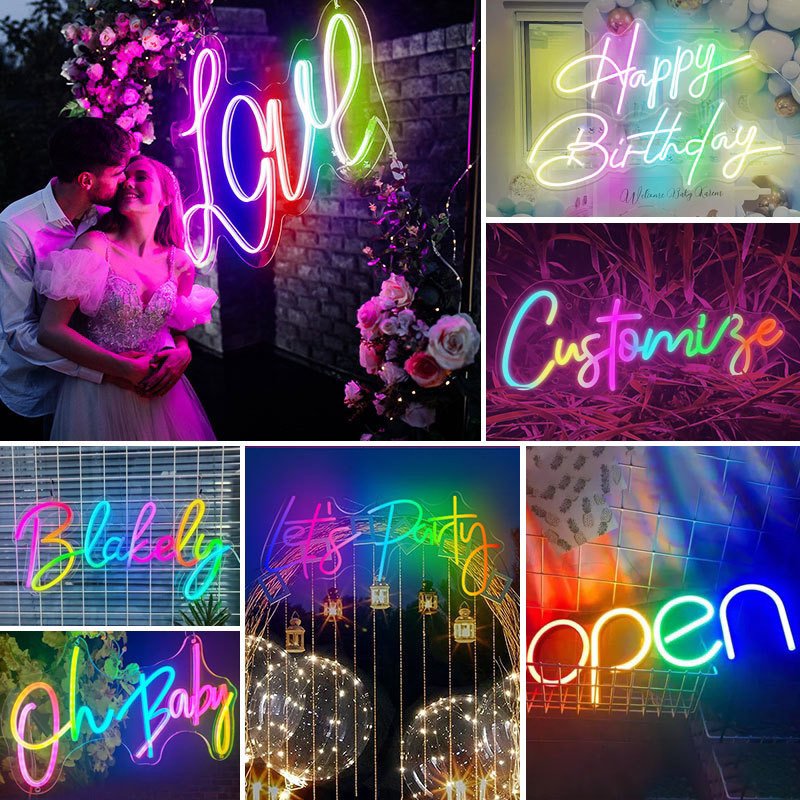 Customizable Neon Light Decor for Wedding Wall Decor Bright LED Durable No Dimming or Fading