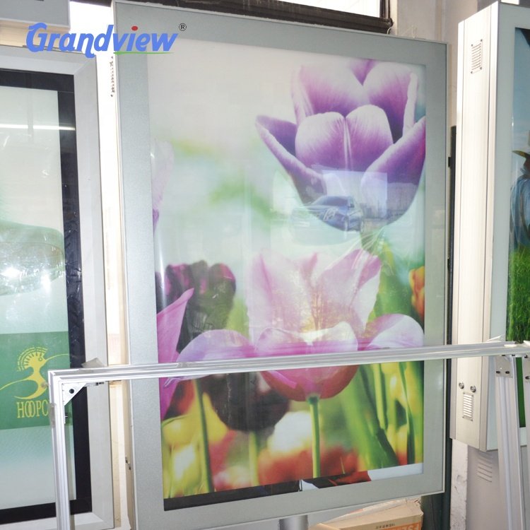 City Street Bus Stop Free Standing Advertising Scrolling Mupi Light Box