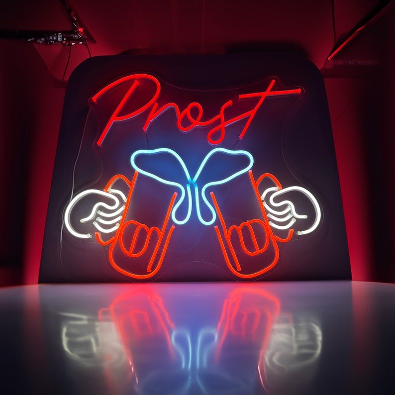 Advertising PVC Plastic Acrylic Board 12V LED Decoration Pub Bar Wall Custom LED Neon Sign