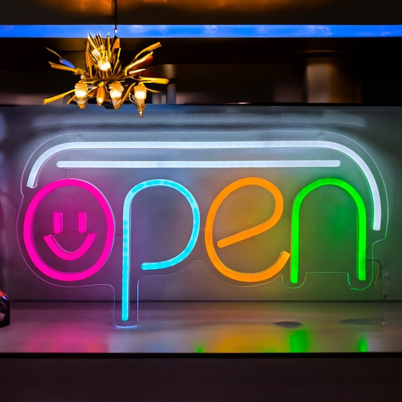 Advertising PVC Plastic Acrylic Board 12V LED Decoration Pub Bar Wall Custom LED Neon Sign