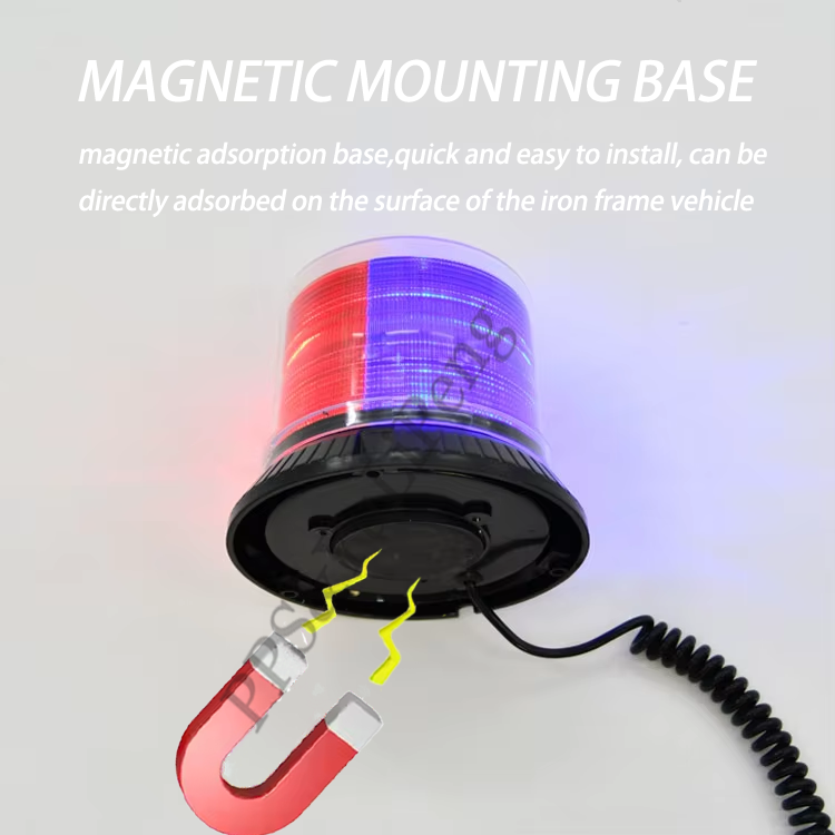 LED Car Truck Warning Flash Beacon Strobe Emergency Light School Bus Lamp Magnetic Base