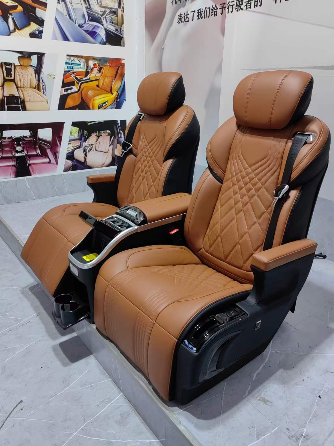 2023 New Luxury Electric Leather Car Seat Captain Seat With Touch Screen for Cadillac