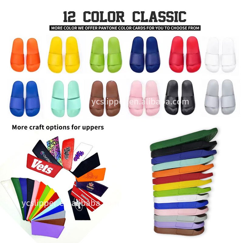 Custom Men's slippers logo Comfort Memory Foam Air Cushion Sport Slipper Designer Slides slippers for Boys