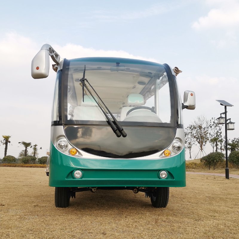 14 Seats Solar Sightseeing Bus Car Electric Shuttle Passenger School Bus for Sale