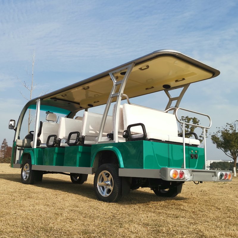 14 Seats Solar Sightseeing Bus Car Electric Shuttle Passenger School Bus for Sale