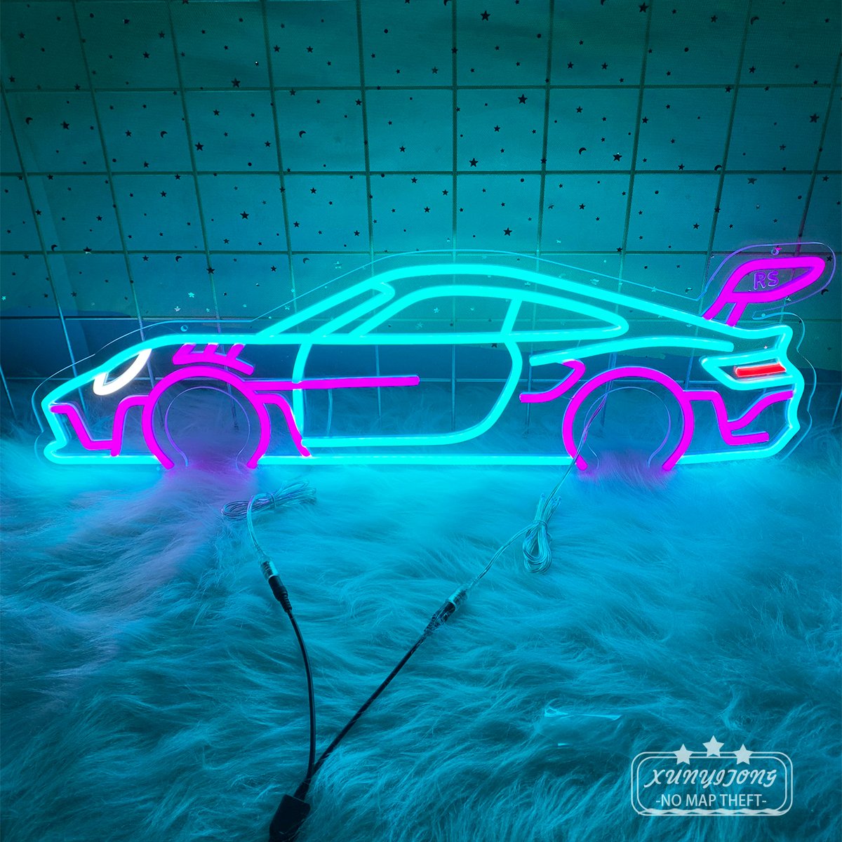 Custom-made Neon Car Shape for Racing Venue Home Bedroom Garage Cool Neon Car to Create Cool Atmosphere