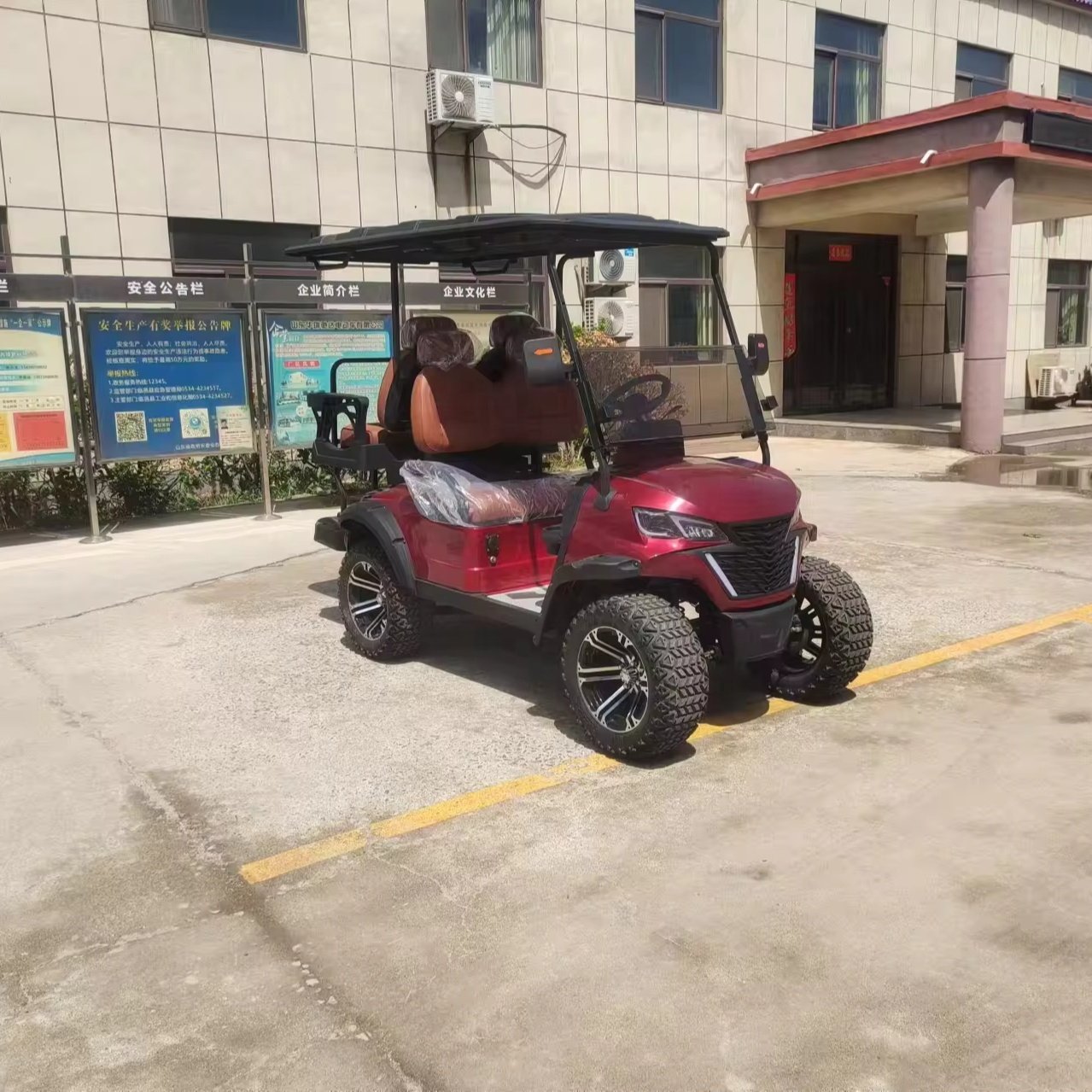 Factory New 4-Seater Electric Lithium Golf Cart 48v/72v Battery Aluminium Frame Gasoline Compatible with Club Car Model