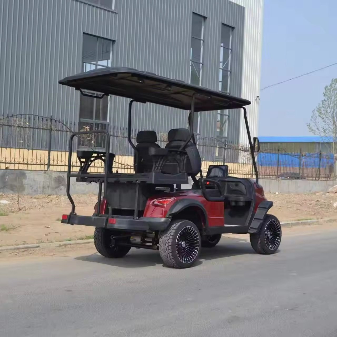 Factory New 4-Seater Electric Lithium Golf Cart 48v/72v Battery Aluminium Frame Gasoline Compatible with Club Car Model