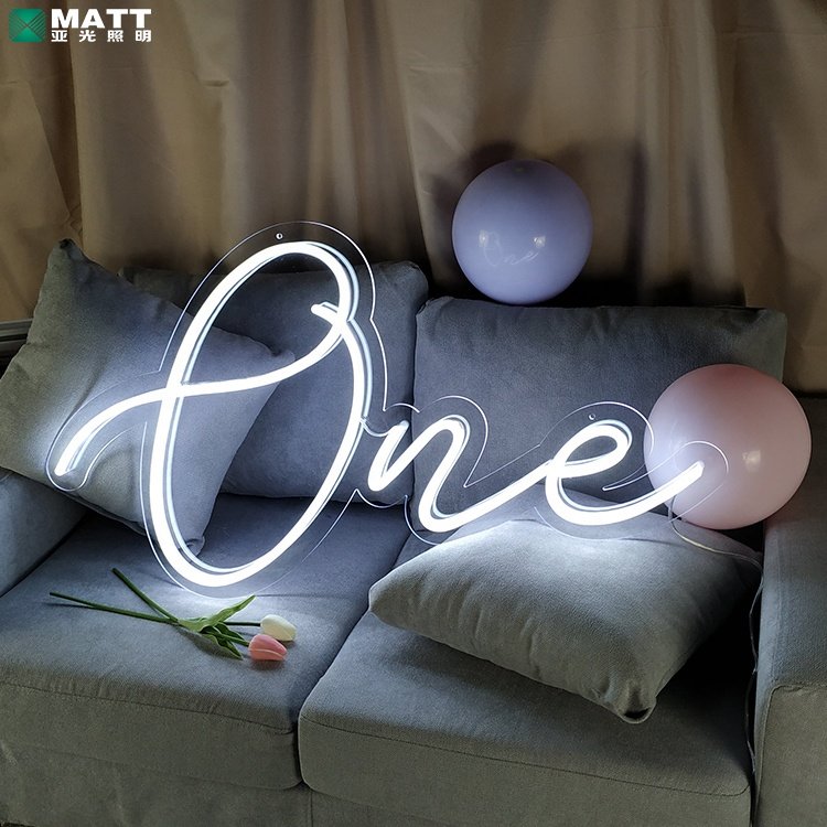 Free Shipping Wall-Mounted Matt Acrylic Neon Sign Letters Custom 21 Number Logo Party Advertising Dropshipping Stand