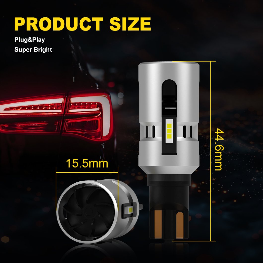 Gview High Quality Car LED Backup Lights Super Bright Error Free for Backup Reverse Tail Lights 6500K White Led Lights Bulbs